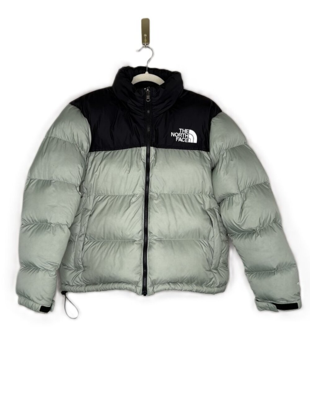 The North Face Women’s 700‑Fill Nuptse Down Jacket – Slate Moss/Black – Large